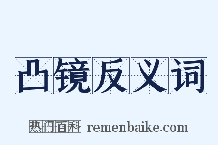 凸镜反义词是什么意思的图片